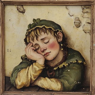 Zodiac Orchard style, Midjourney V6.1: classical 18th-century oil painting