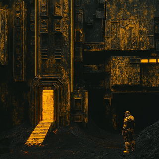 Gridrose style, Midjourney V6.1: cinematic shot from sci-fi movie