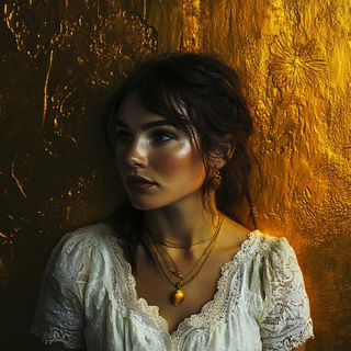 Gridrose style, Midjourney V6.1: photographic portrait of female protagonist
