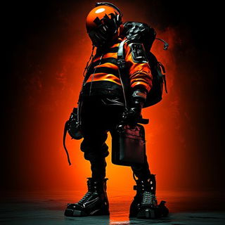 Contourgrove style, Midjourney V6.1: concept art character design of retropunk steam knight