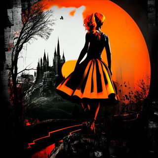 Contourgrove style, Midjourney V6.1: retro fairy-tale illustration