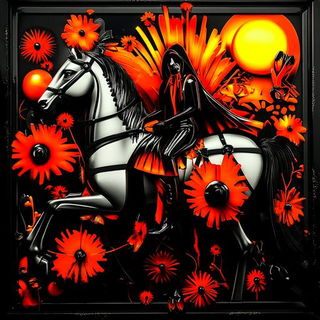 Contourgrove style, Midjourney V6.1: traditional folk art