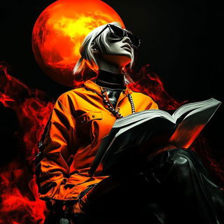 Contourgrove style, Midjourney V6.1: editorial illustration for popular scientific magazine cover