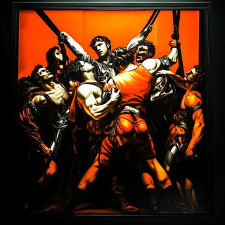 Contourgrove style, Midjourney V6.1: classical 18th-century oil painting