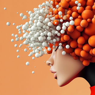 Folkloracery style, Midjourney V6.1: abstract 3D render