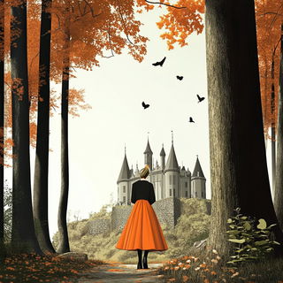 Folkloracery style, Midjourney V6.1: retro fairy-tale illustration