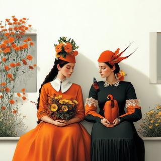Folkloracery style, Midjourney V6.1: traditional folk art