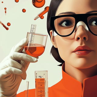 Folkloracery style, Midjourney V6.1: editorial illustration for popular scientific magazine cover