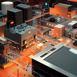 Folkloracery style, Midjourney V6.1: technical infrastructure blueprint schematics