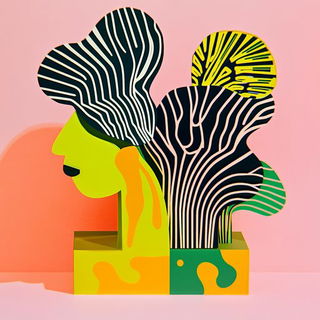 Cragonomics style, Midjourney V6.1: abstract 3D render