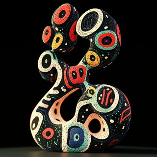 Impastopunk style, Midjourney V6.1: abstract 3D render