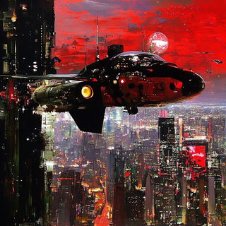 Katazome Facetwork style, Midjourney V6.1: cinematic shot from sci-fi movie