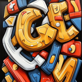 Groteskweather style, Midjourney V6.1: typographic composition with large letters