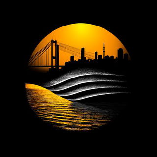 Hatchprintism style, Midjourney V6.1: bold minimalist logo design for Istanbul city municipal services