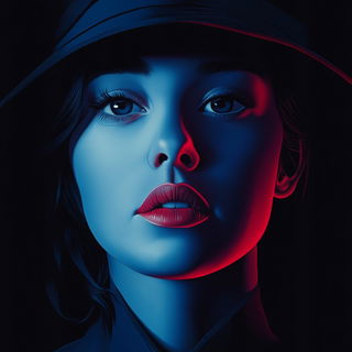 Rivercut Pageant style, Midjourney V6.1: photographic portrait of female protagonist