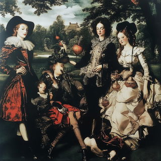 Washengrave style, Midjourney V6.1: classical 18th-century oil painting