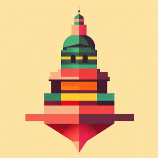 Volcanic Tessellacomic style, Midjourney V6.1: bold minimalist logo design for Istanbul city municipal services