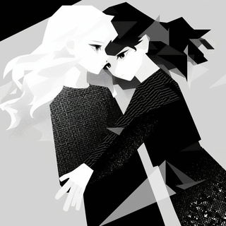 Volcanic Tessellacomic style, Midjourney V6.1: black-and-white manga comic strip
