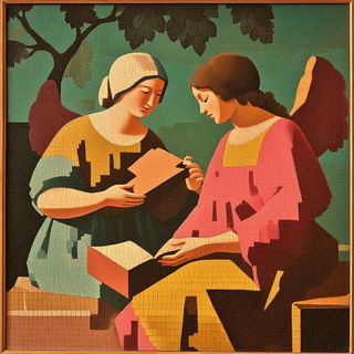 Volcanic Tessellacomic style, Midjourney V6.1: classical 18th-century oil painting
