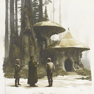 Redwing Passage style, Midjourney V6.1: retro fairy-tale illustration