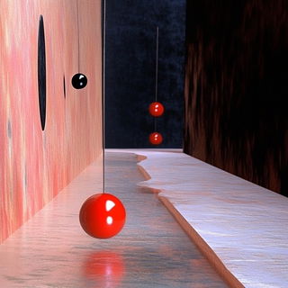 Terracefolk style, Midjourney V6.1: abstract 3D render