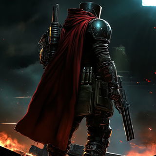Crenellation Wash style, Midjourney V6.1: concept art character design of retropunk steam knight