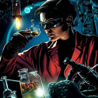 Crenellation Wash style, Midjourney V6.1: editorial illustration for popular scientific magazine cover