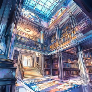 Redblue Ornamentalism style, Midjourney V6.1: Midlibrary