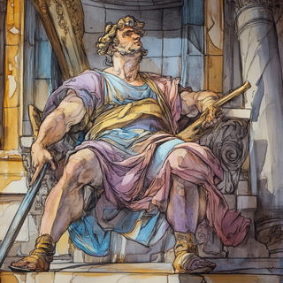 Redblue Ornamentalism style, Midjourney V6.1: classical 18th-century oil painting