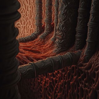 Floranthropia style, Midjourney V6.1: abstract 3D render