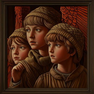 Floranthropia style, Midjourney V6.1: classical 18th-century oil painting