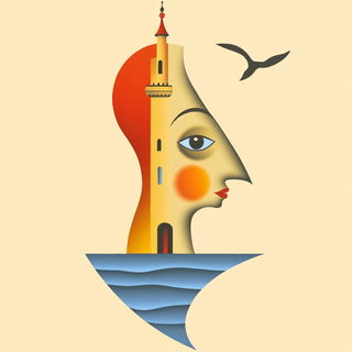 Maquettomyth style, Midjourney V6.1: bold minimalist logo design for Istanbul city municipal services