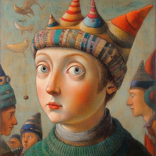 Maquettomyth style, Midjourney V6.1: classical 18th-century oil painting