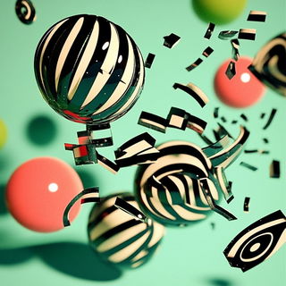 Butterfly Afterimage style, Midjourney V6.1: abstract 3D render