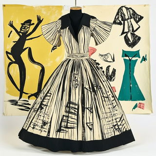 Butterfly Afterimage style, Midjourney V6.1: haute-couture fashion outfit