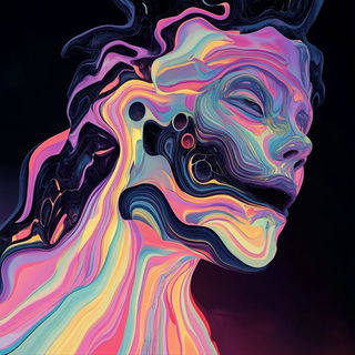 Inkband Zoology style, Midjourney V6.1: abstract 3D render