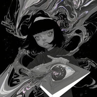 Inkband Zoology style, Midjourney V6.1: black-and-white manga comic strip