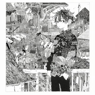 Smokeplate style, Midjourney V6.1: black-and-white manga comic strip