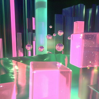 Panelstring Escarpment style, Midjourney V6.1: abstract 3D render
