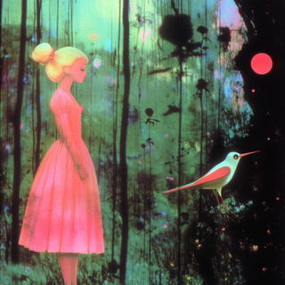 Panelstring Escarpment style, Midjourney V6.1: retro fairy-tale illustration