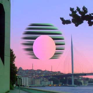 Panelstring Escarpment style, Midjourney V6.1: bold minimalist logo design for Istanbul city municipal services