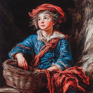 Chromabillboardism style, Midjourney V6.1: classical 18th-century oil painting
