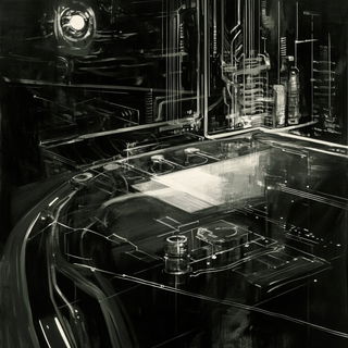 Pastel Automarble style, Midjourney V6.1: technical infrastructure blueprint schematics