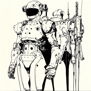 Pigmentropolis style, Midjourney V6.1: concept art character design of retropunk steam knight