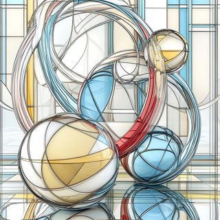 Parallax Brocade style, Midjourney V6.1: abstract 3D render