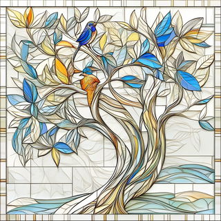 Parallax Brocade style, Midjourney V6.1: traditional folk art