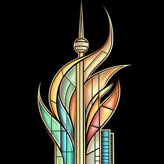 Parallax Brocade style, Midjourney V6.1: bold minimalist logo design for Istanbul city municipal services