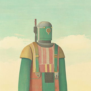 Stellavore style, Midjourney V6.1: concept art character design of retropunk steam knight