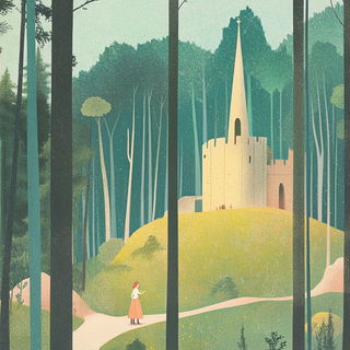 Stellavore style, Midjourney V6.1: retro fairy-tale illustration