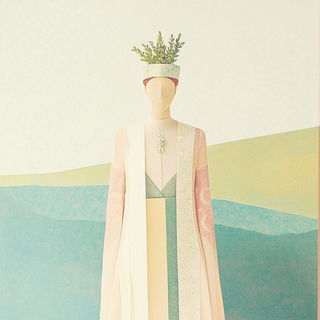 Stellavore style, Midjourney V6.1: haute-couture fashion outfit